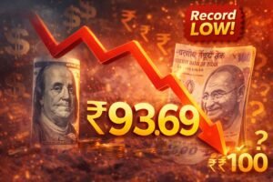 Rupee vs Dollar Record Low