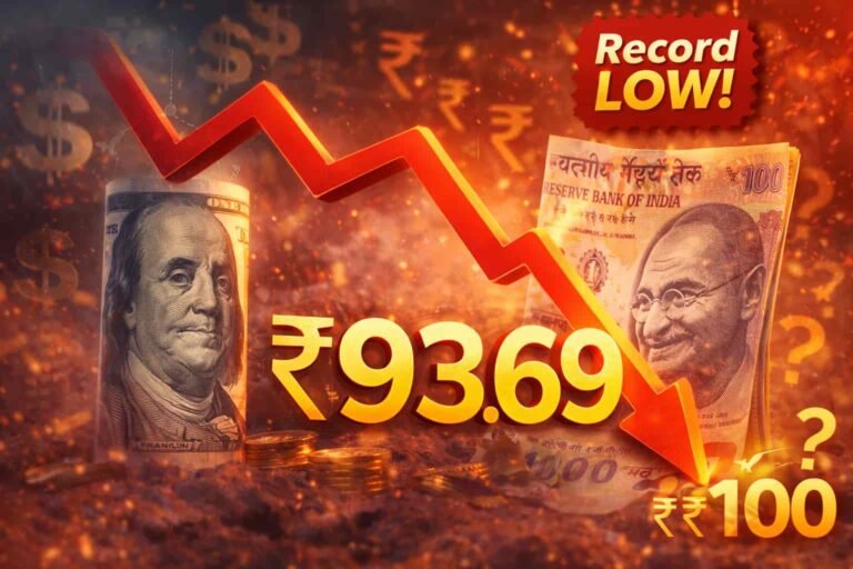 Rupee vs Dollar Record Low