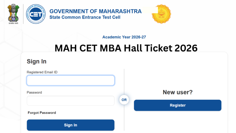 MAH MBA CET Hall Ticket 2026 Out