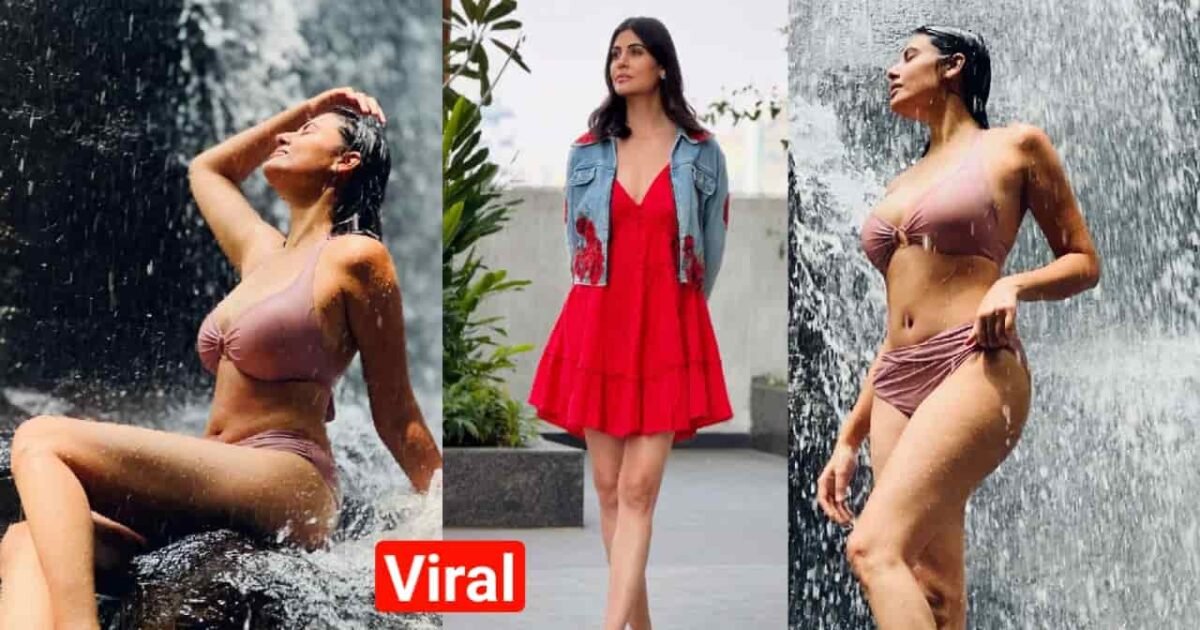 Malti Chahar की बिकिनी फोटोज ने बढ़ाया इंटरनेट का तापमान, वाटरफॉल के नीचे खड़े होकर दिए ऐसे पोज़