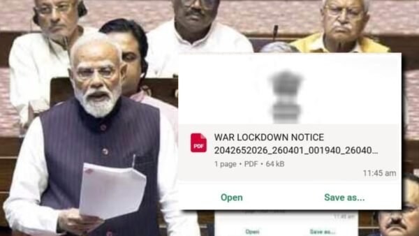 War Lockdown Notice India Viral