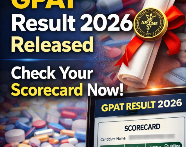 NBEMS GPAT Result 2026 Released – check now