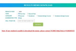 TS Inter Results 2026 (OUT) – TGBIE Telangana Score Download Direct Link @ tgbie.cgg.gov.in